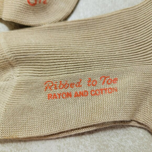 Vintage Children's Long Stockings 4 Pairs Mayknit Hosiery Rayon & Cotton 6 1/2 D - Picture 5 of 16